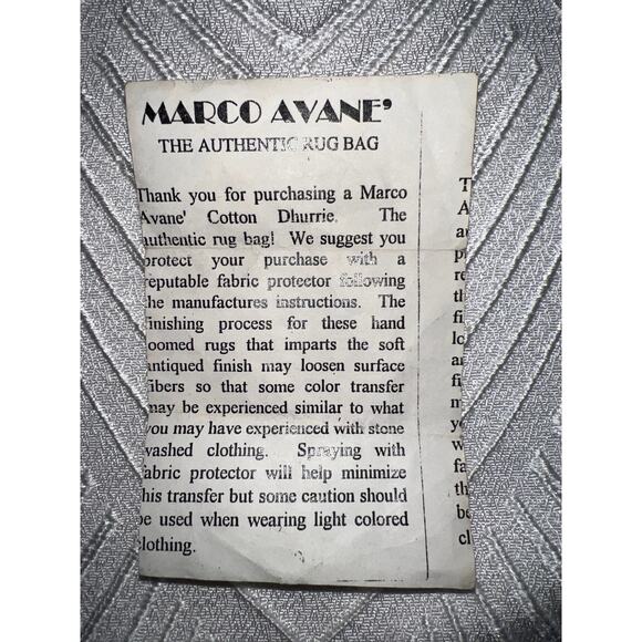 Authentic Marco Avane’ Rug Bag – Handcrafted Dhurrie Backpack with Leather Trim - Picture 11 of 12